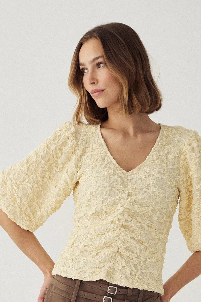 Mykah Top Butter Yellow