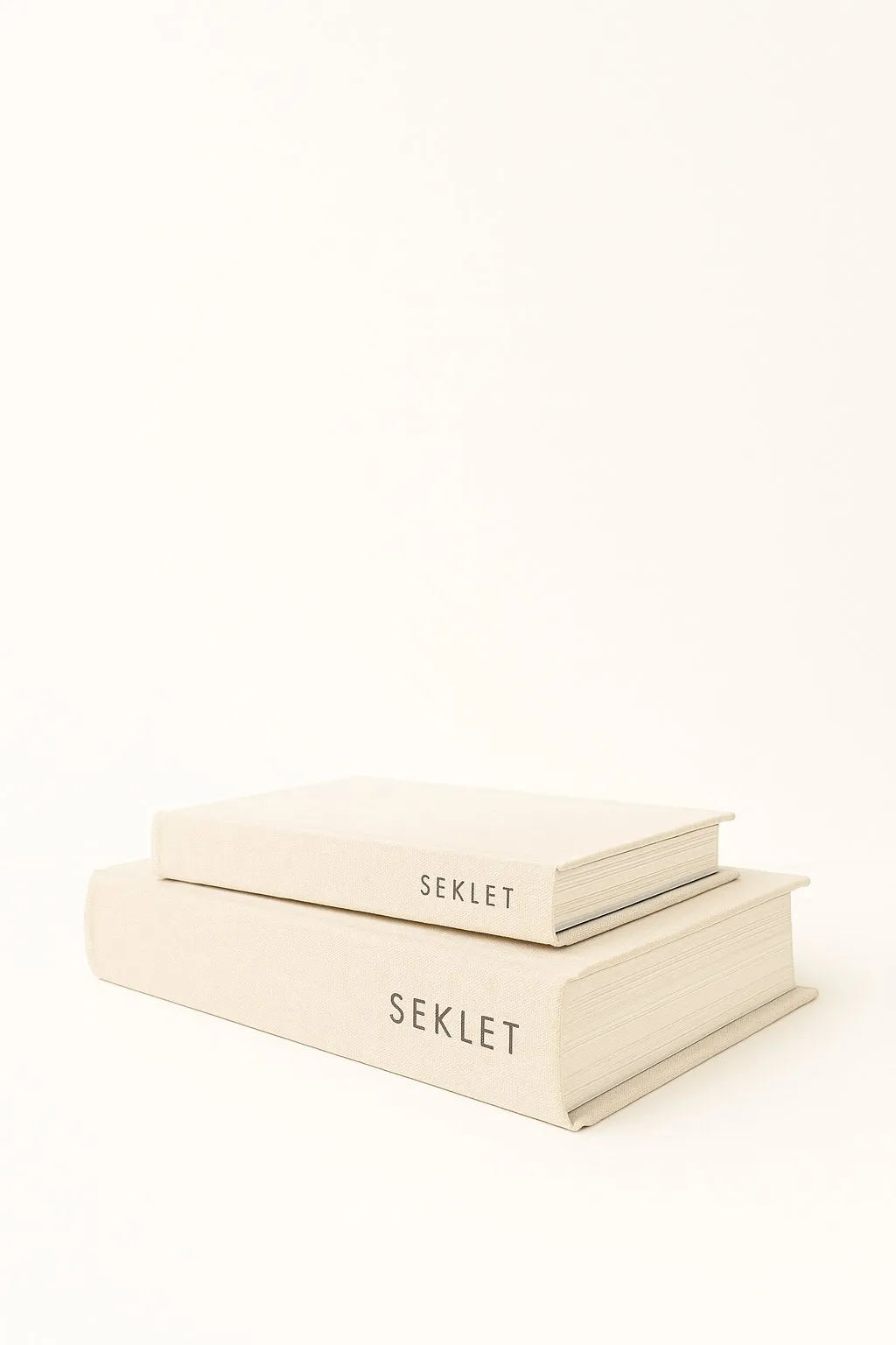 Seklet book box cream S/2