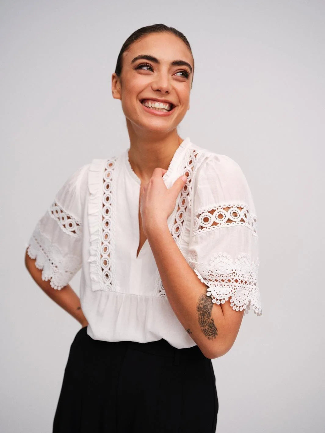 ZelineGo blouse Vit