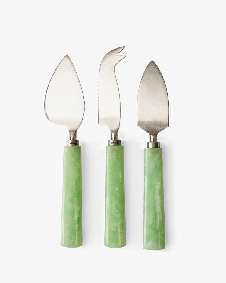 Cheese Knives Set Of 3 Sage