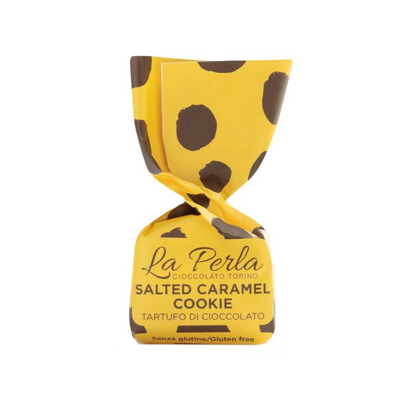 Vit chokladtryffel med salt karamell & kakkrisp