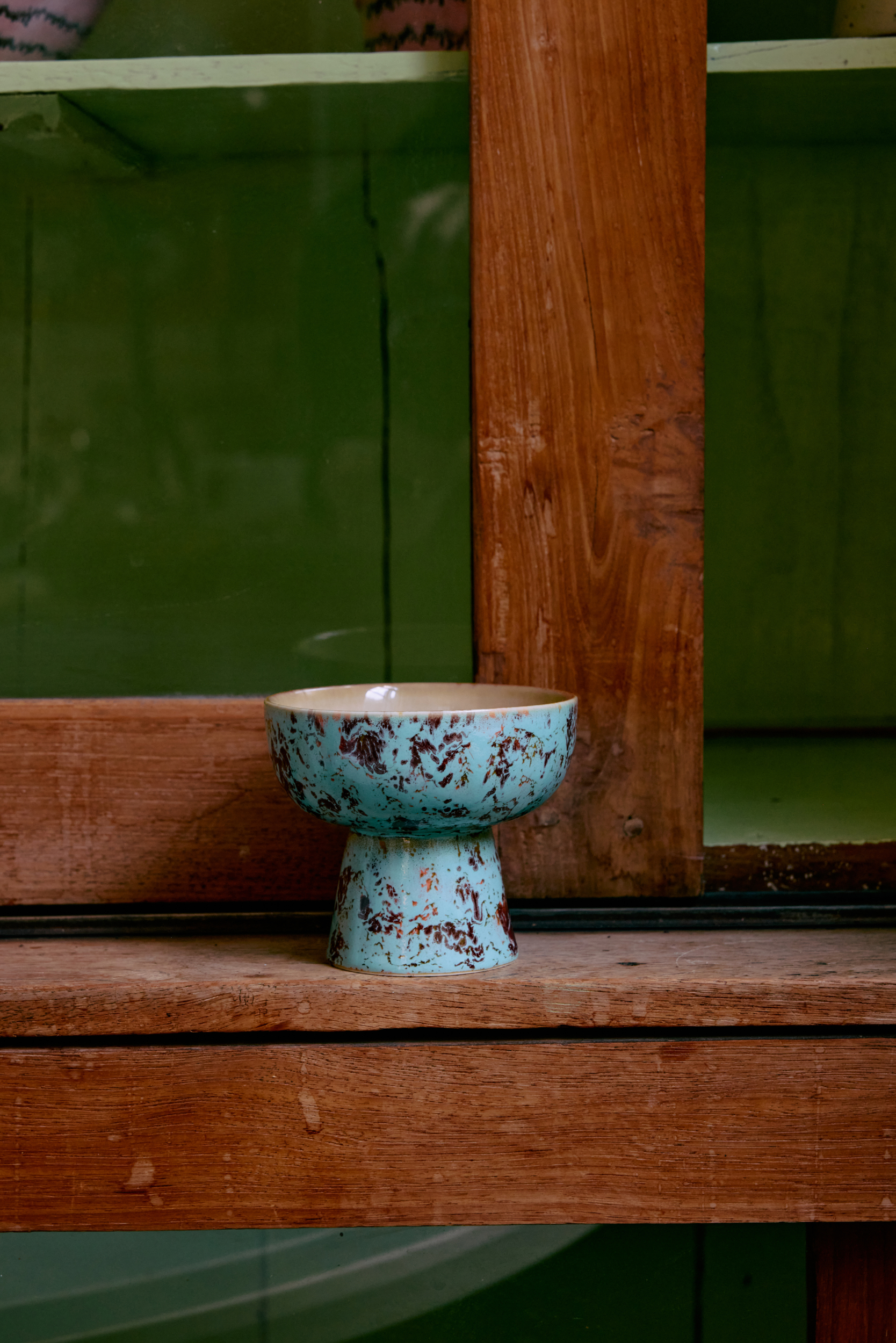 70s ceramics: Tapas Bowl On Base