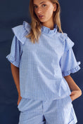 Load image into Gallery viewer, Letty shorts Blue Stripe
