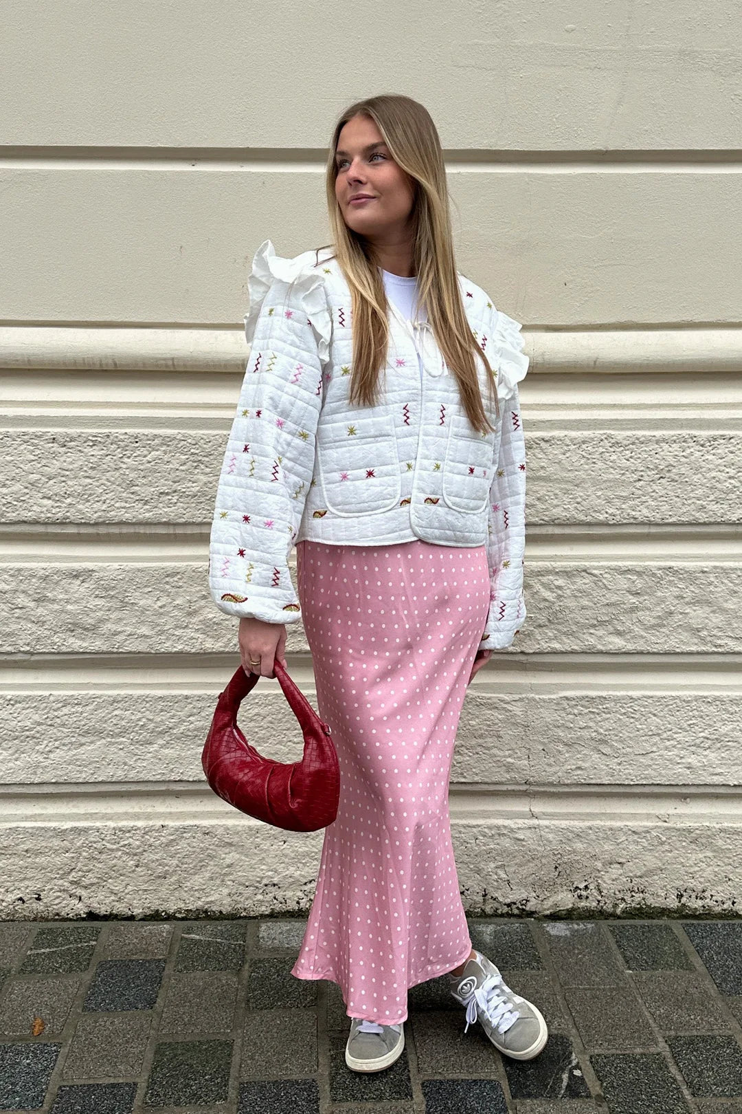 Kenya Skirt Carmine Blush Print