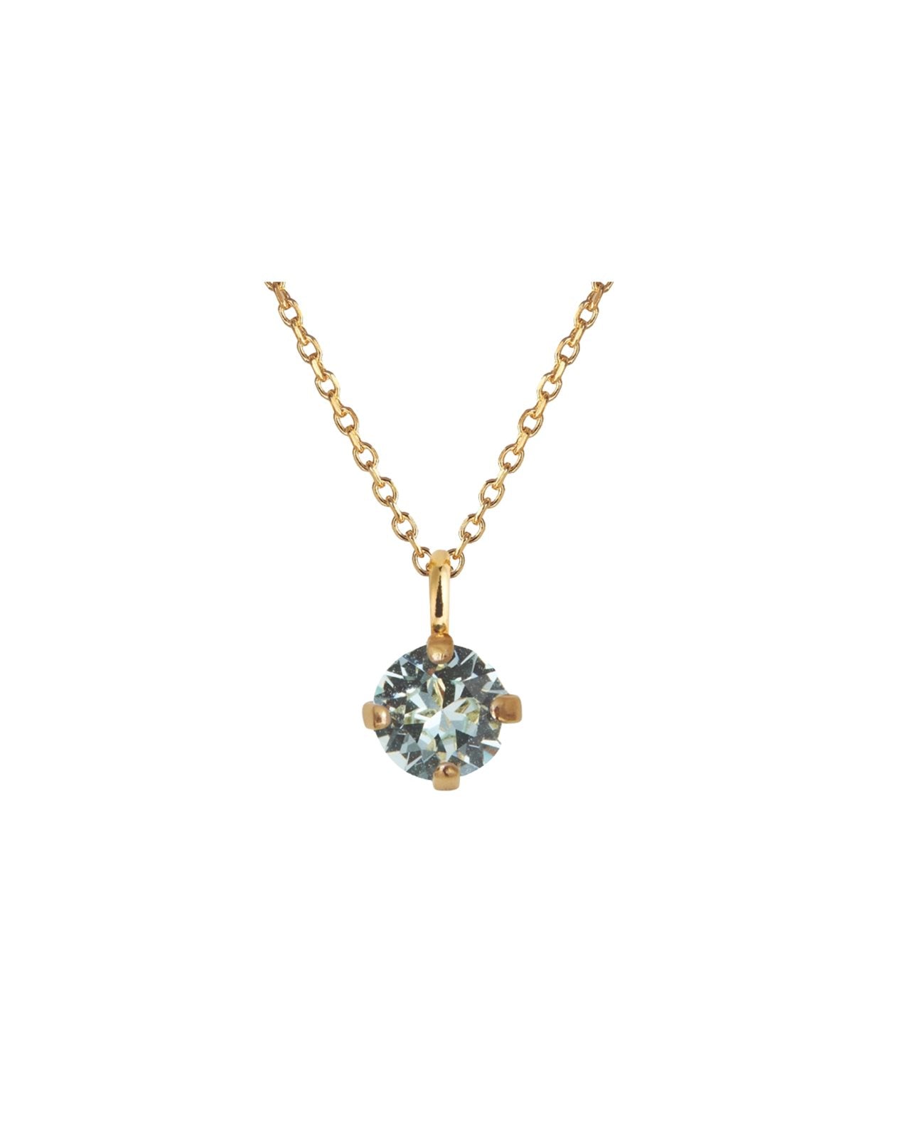 Natti Stud Necklace / Light Azore Gold