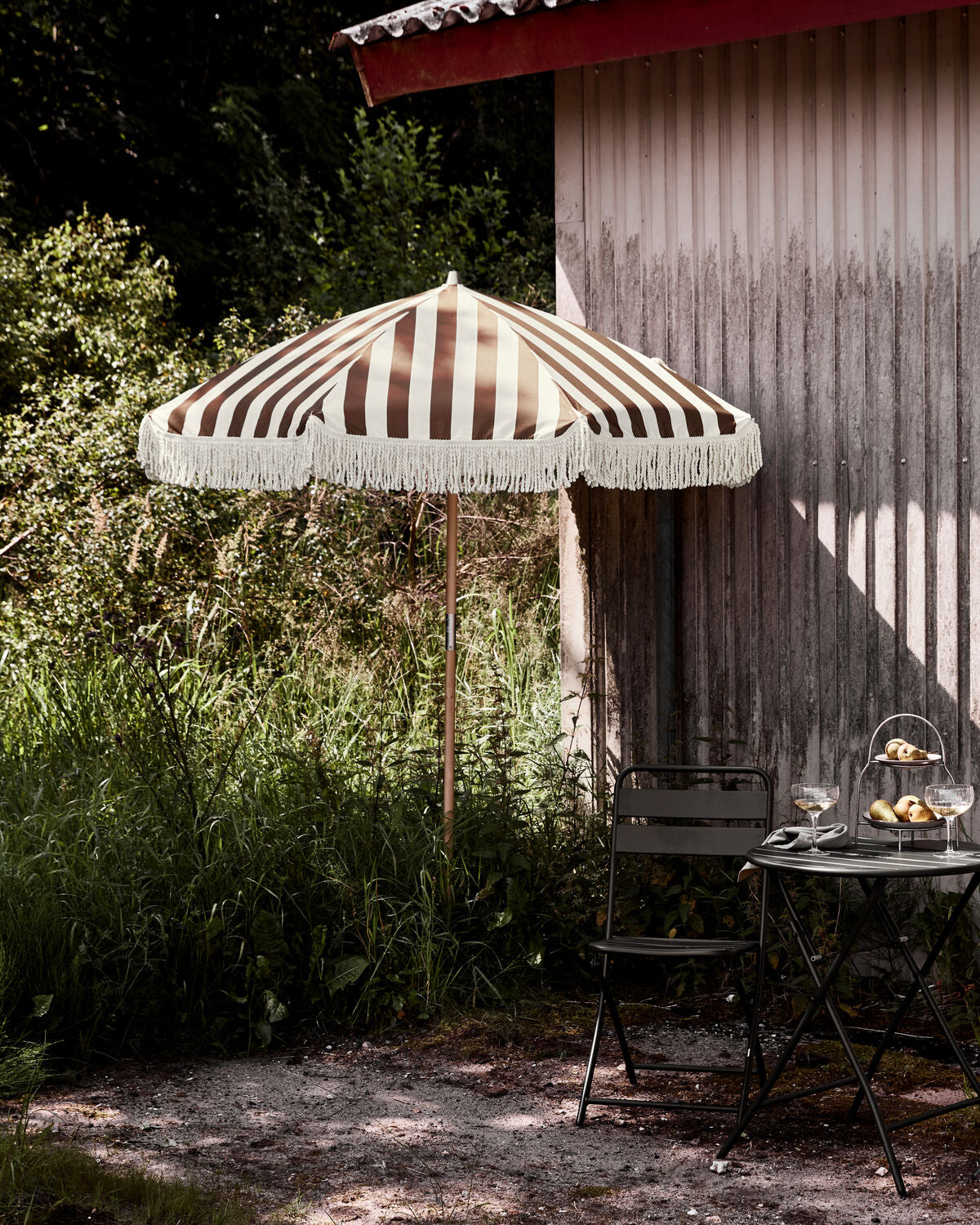 Garden umbrella, HDShade, Golden brown