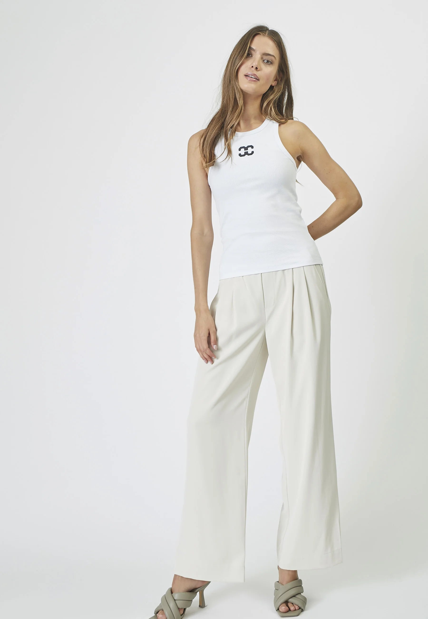 SAHARACC CC TANK TOP - Linne - white