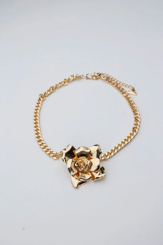 ROSE NECKLACE GOLD