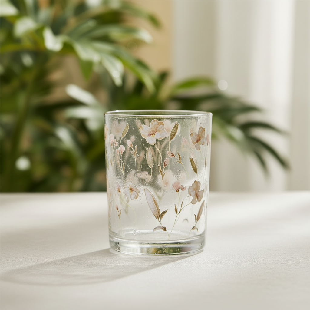 SBE Ljuslykta/dricksglas Magnolia