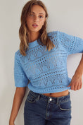 Load image into Gallery viewer, Livia Knit top Vista Blue
