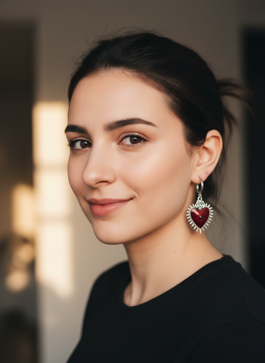 Red heart & Rose  - En av varje