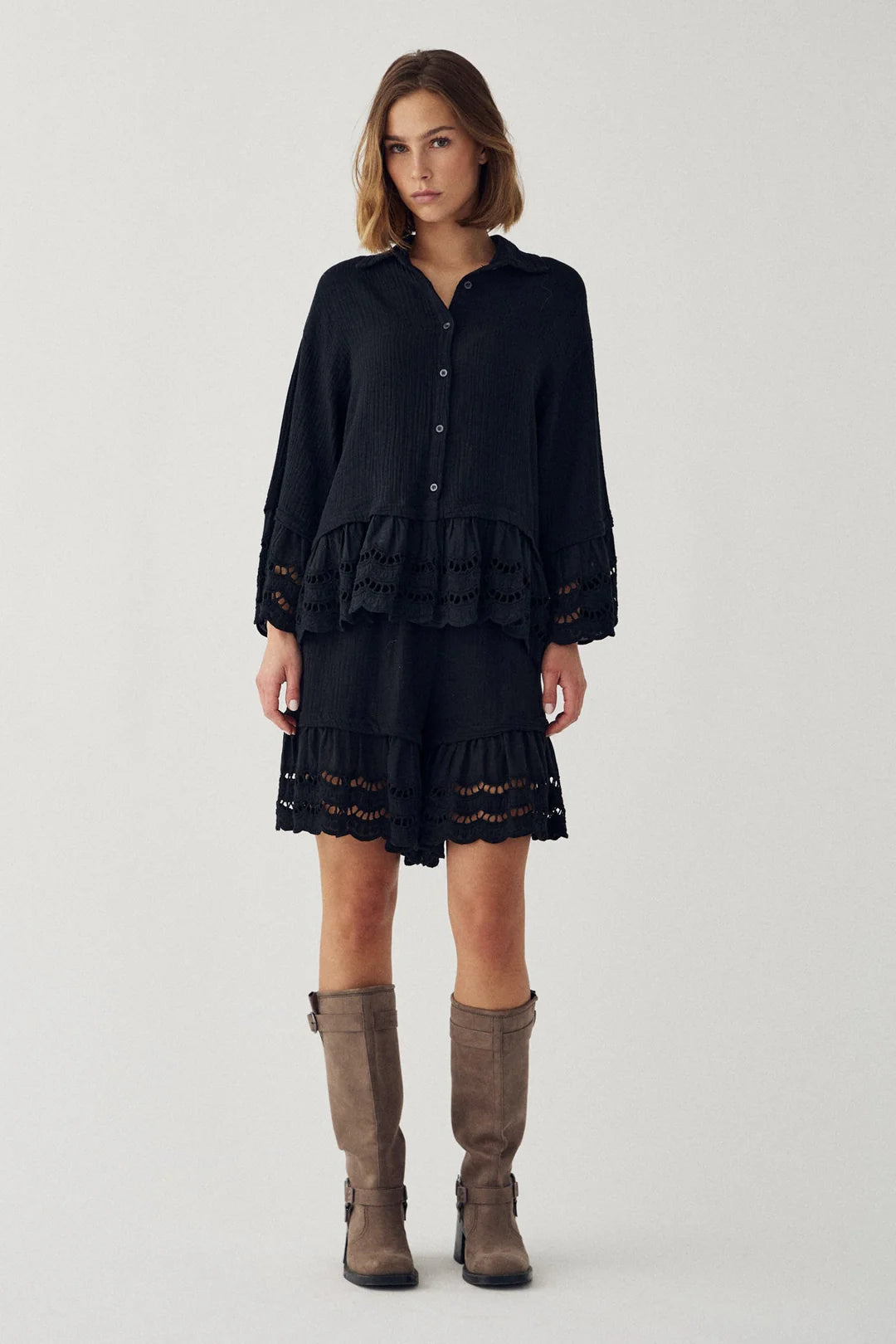 NOELLA N-MARLOW SHORTS BLACK