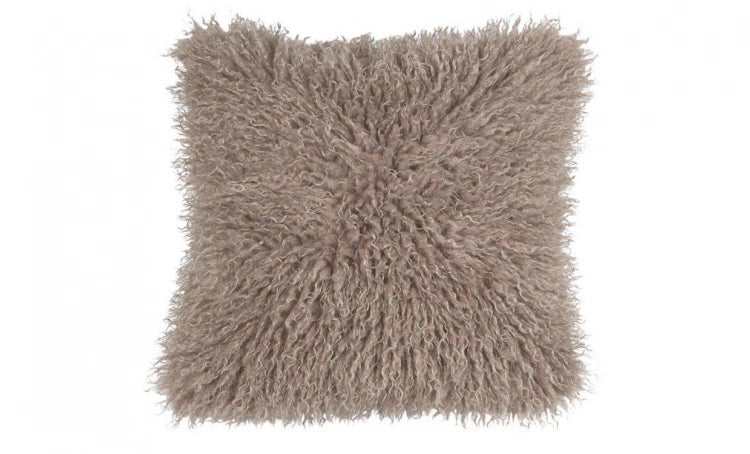 Kuddfodral faux fur Taupe