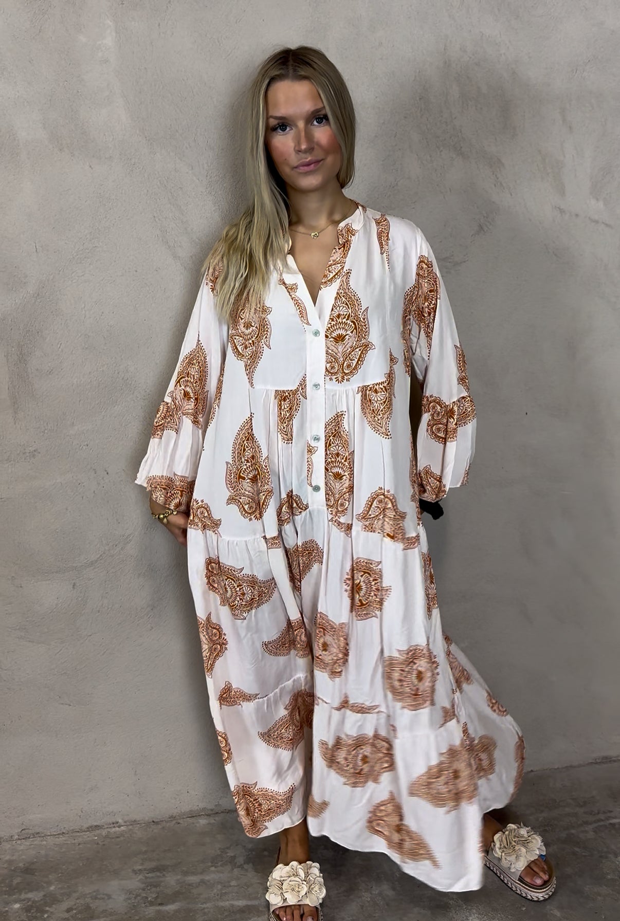 Zassi dress SAND PRINT
