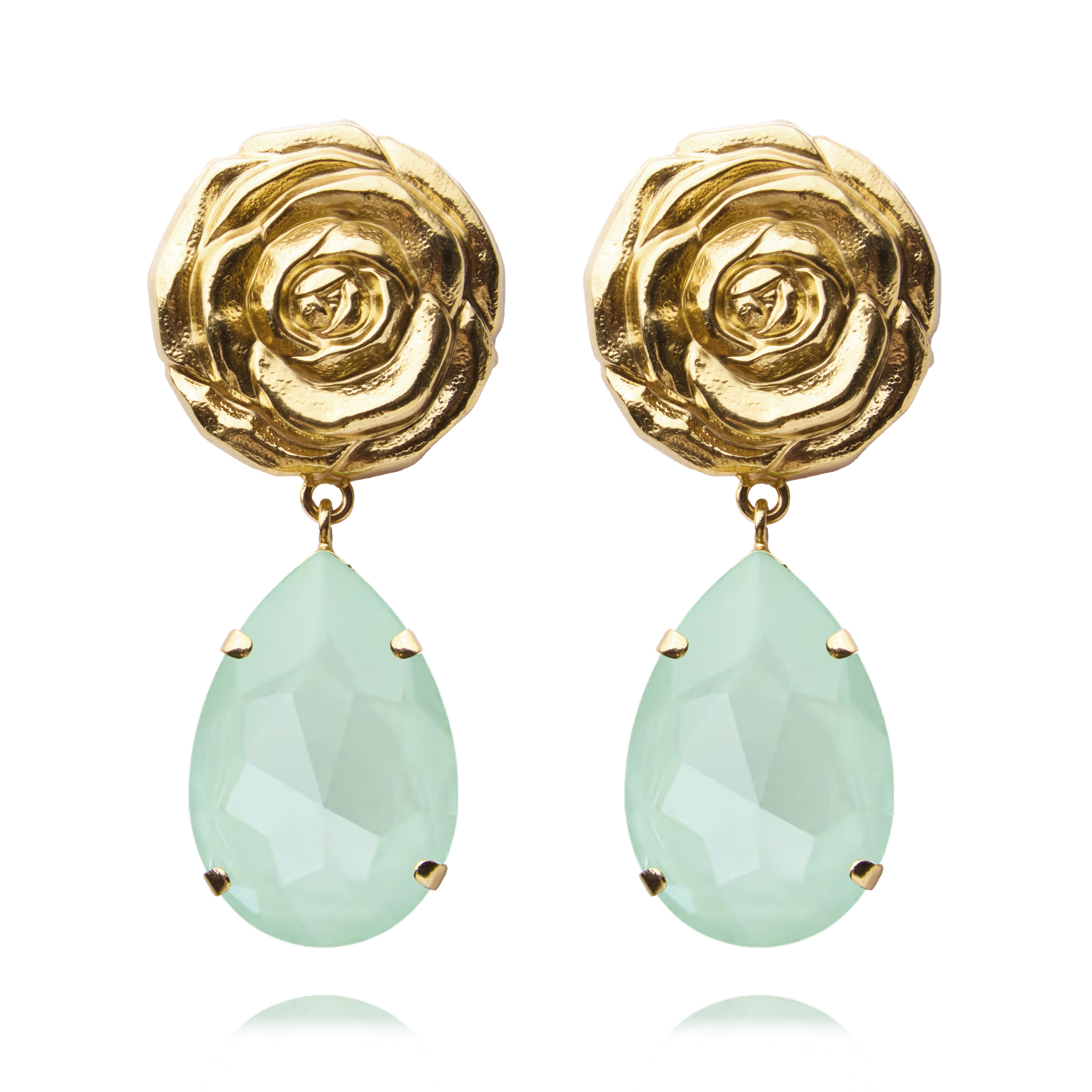 ROSITA DROP EARRINGS / SOFT MINT