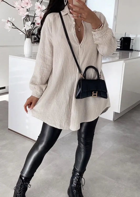 Kate skjorta/klänning Beige