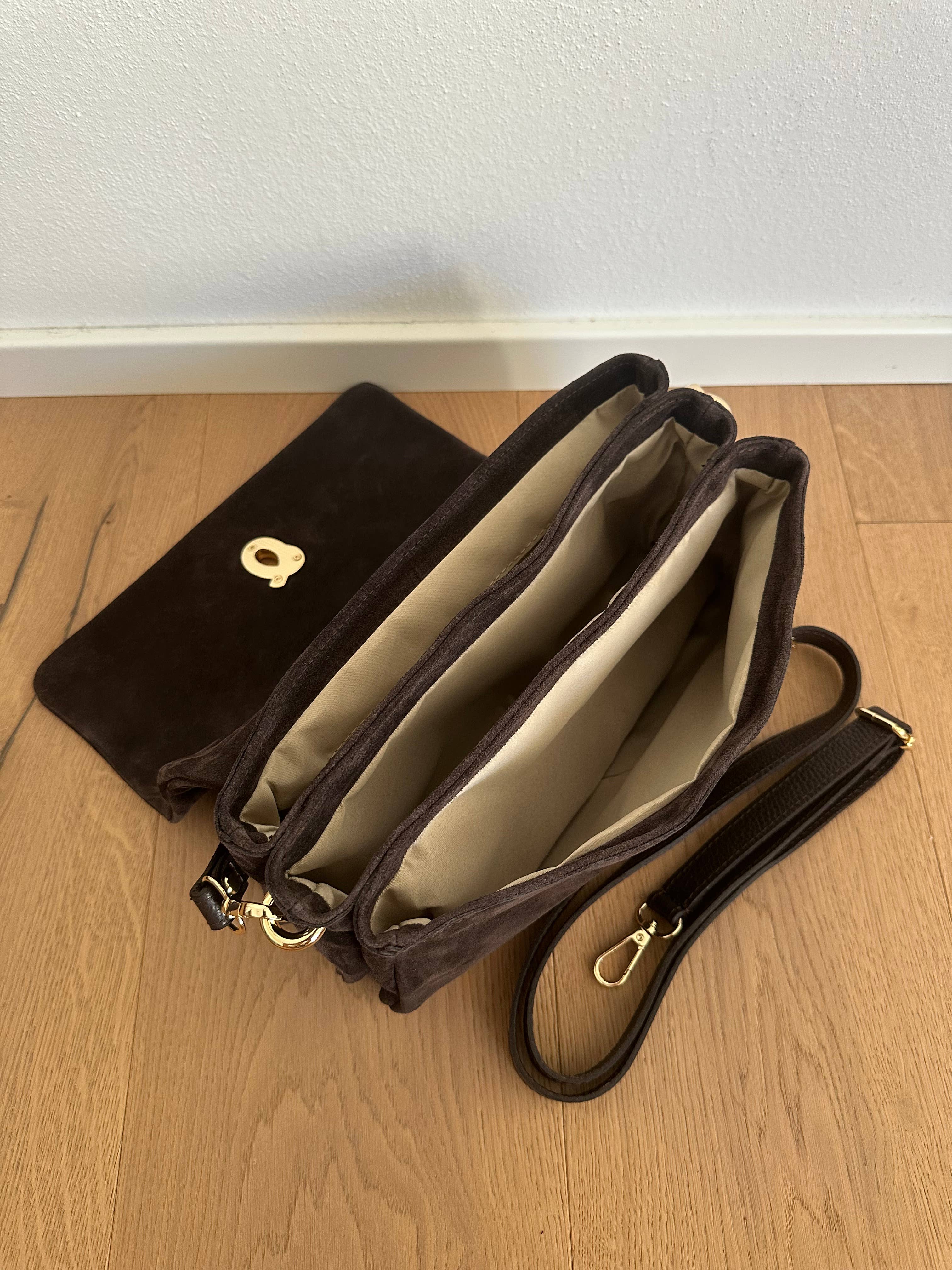 Blke Mockaväska: Dark Brown L