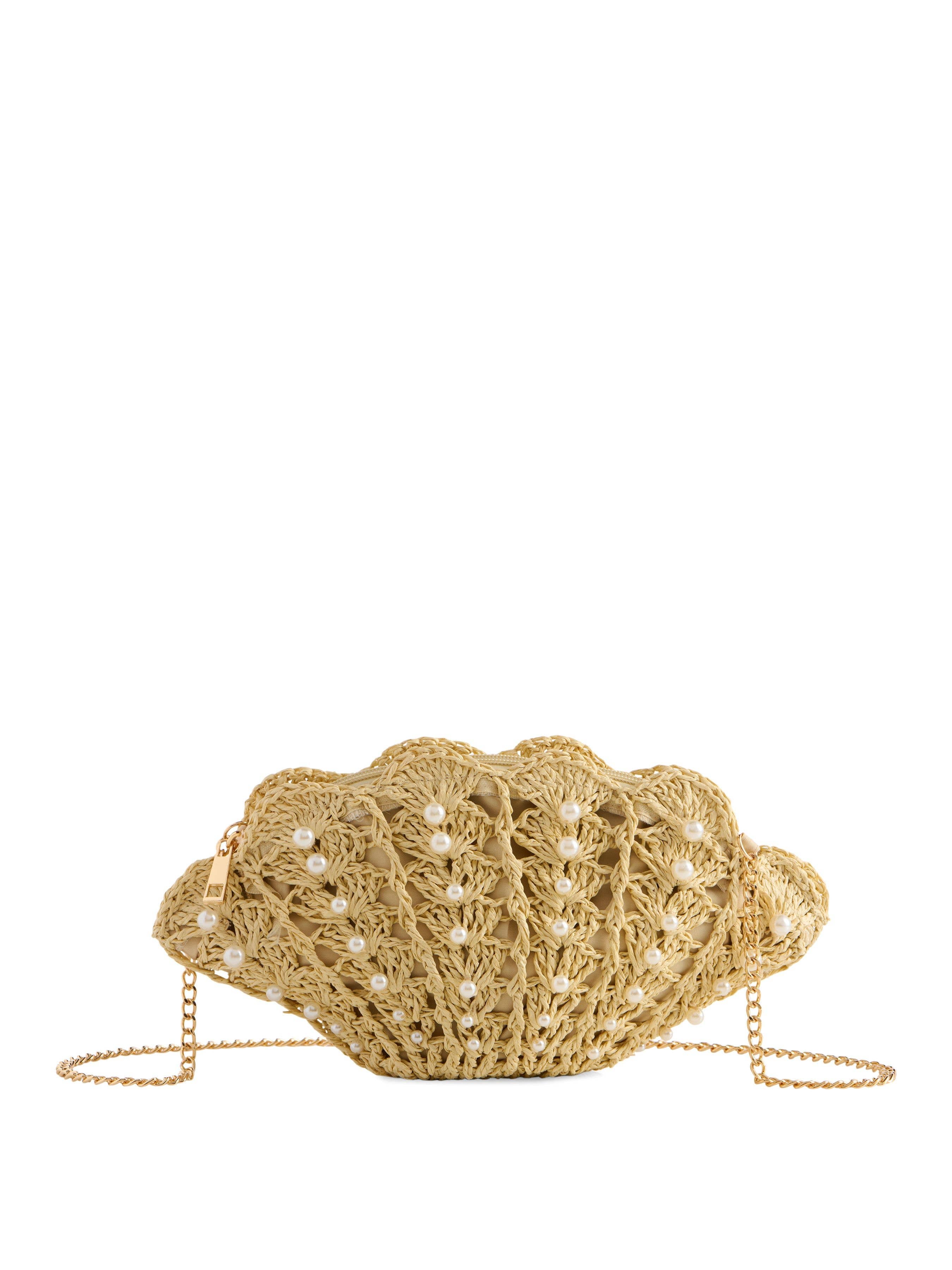 SHELL CROSS-BODY, NATURLIG