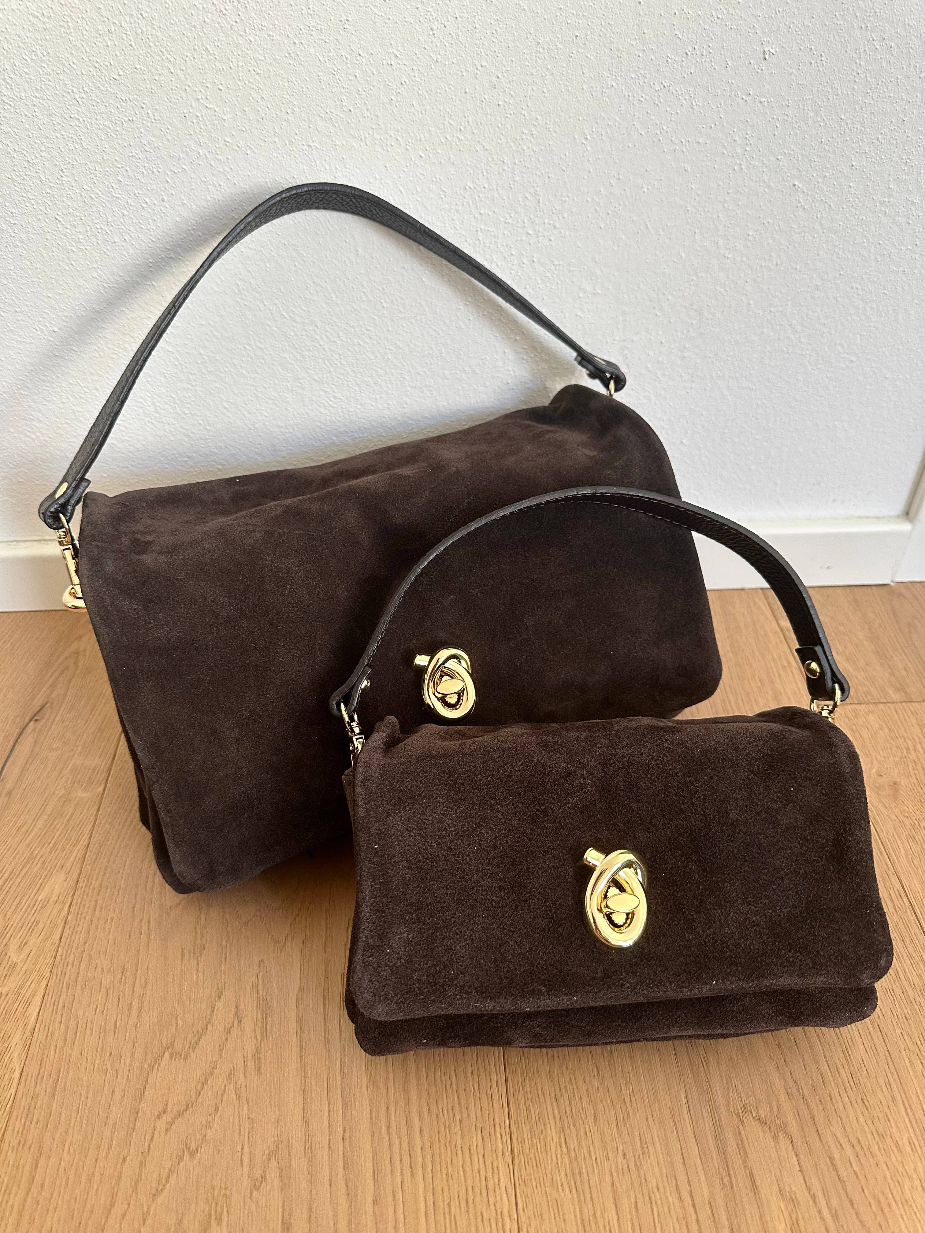 Blke Mockaväska: Dark Brown L