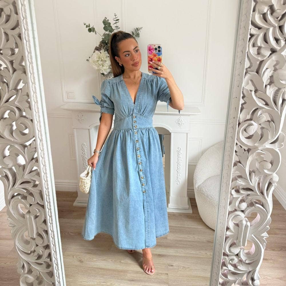 Hannah Jeansklänning: Blå / xs-s