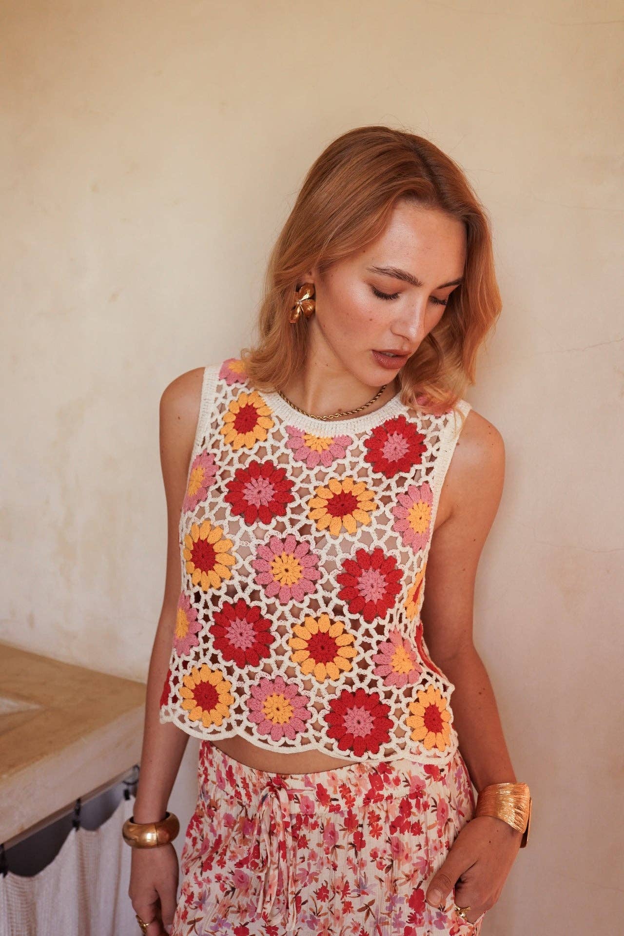 Topp Dunéa: Creme Onesize