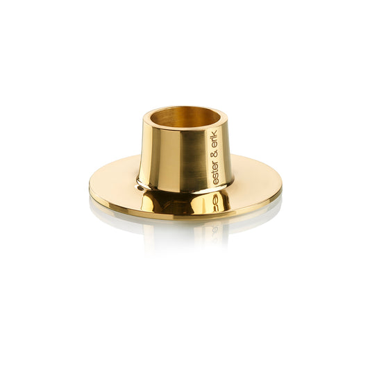 ESTER & ERIK LJUSSTAKE 2 st MEDIUM GOLD SHINY