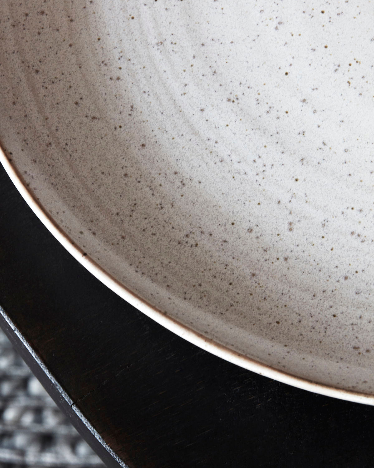 Middagstallrik, Pion, Grå / vit