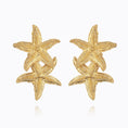 Load image into Gallery viewer, CS GRANDE SEA STAR EARRINGS GOLD
