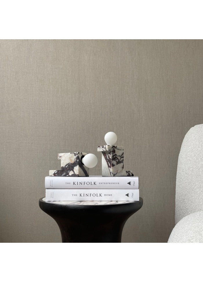 Brick Lamp, Tall - Calacatta