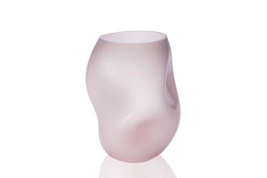 Squeeze opal vas - milky pink