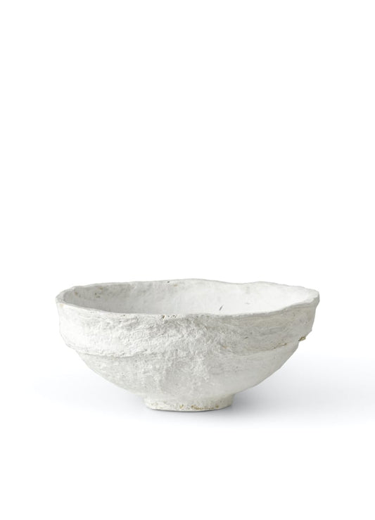 Sculptural bowl white - L