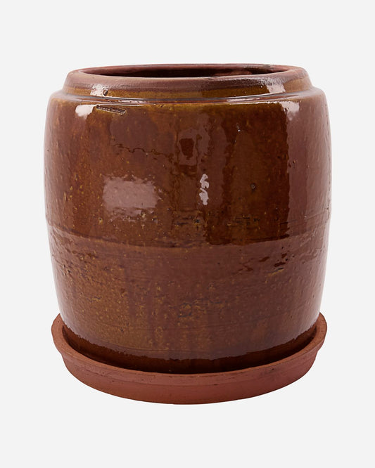 Kruka khap brun M ( skickas ej)