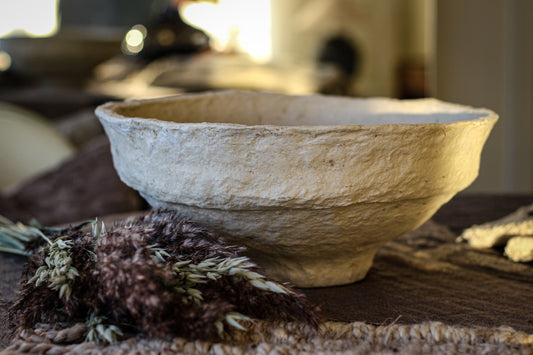 Sculptural bowl - L - sand