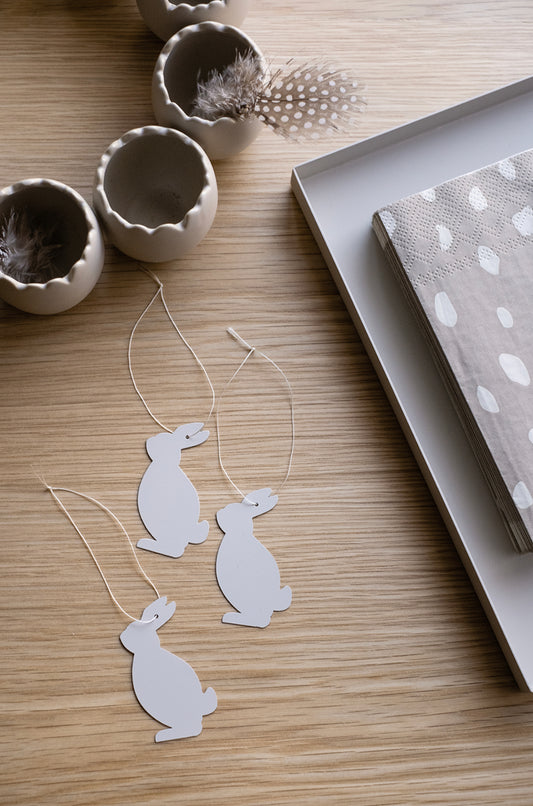 Easter Deco Hare White